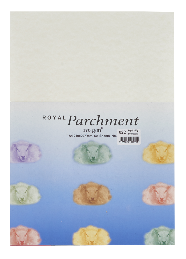 Picture of กระดาษลายขนแกะ Royal Parchment 170 แกรม สีขาว No.22  ขนาด A4 (50แผ่น)