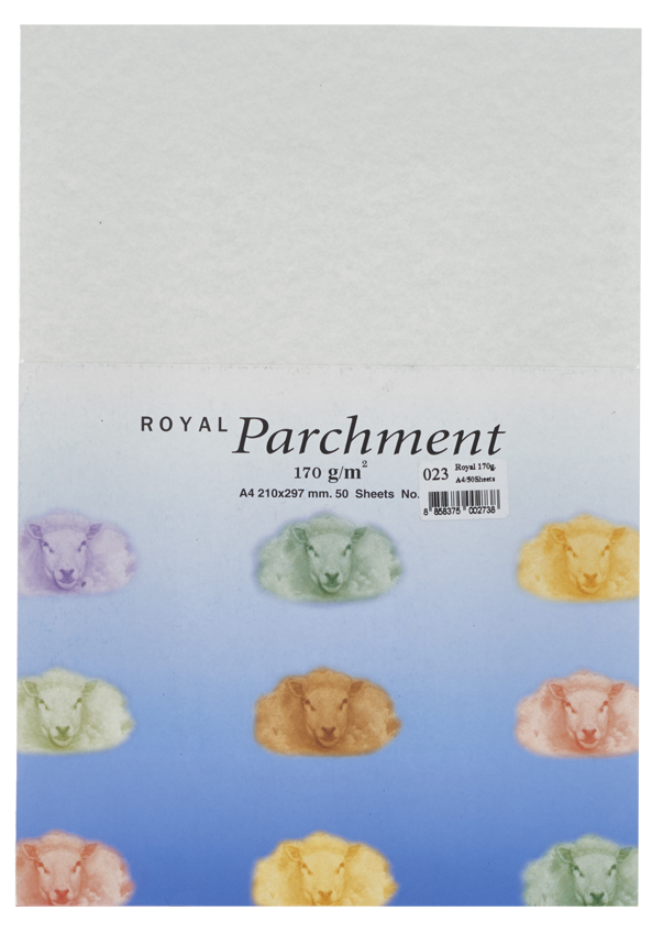 Picture of กระดาษลายขนแกะ Royal Parchment 170 แกรม สีเทา No.23  ขนาด A4 (50แผ่น)