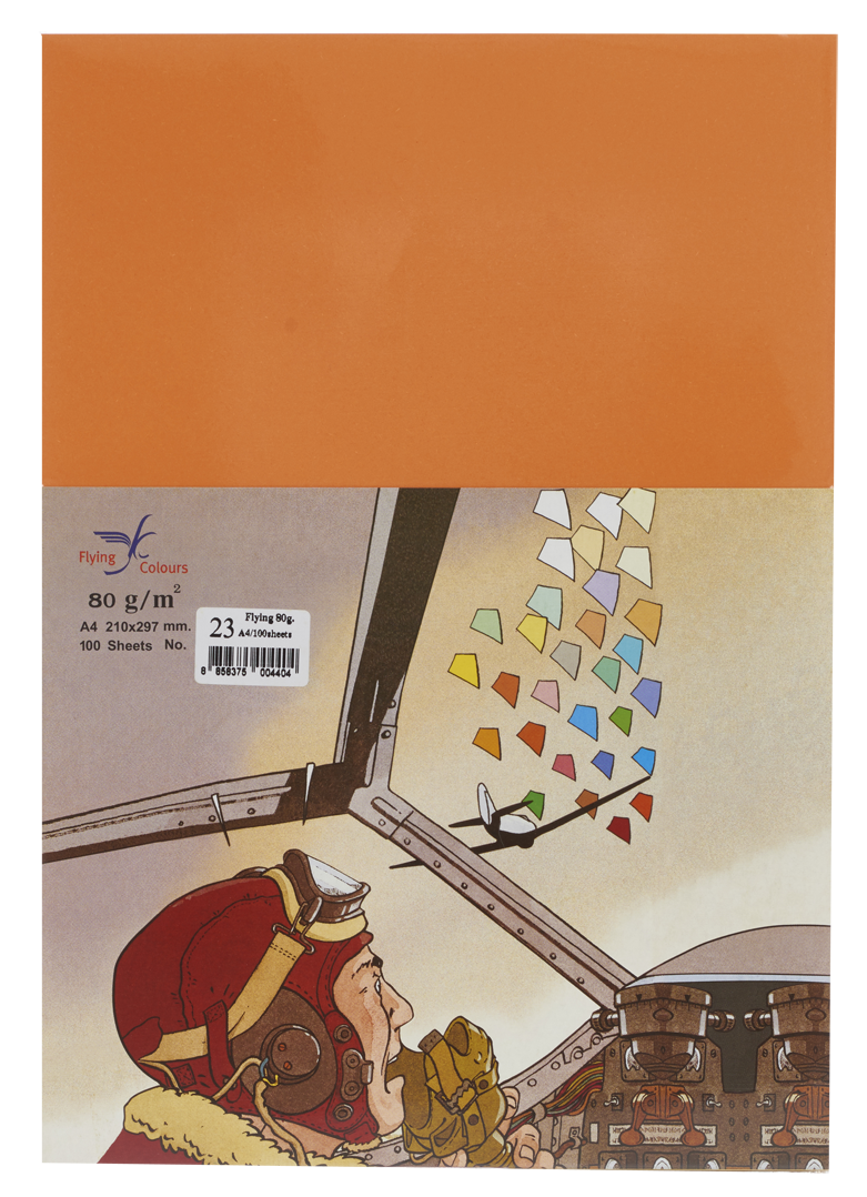 รูปภาพของ กระดาษสีถ่ายเอกสารฟลายอิ้ง (Flying) Colours No.23 สีส้ม (100 แผ่น)