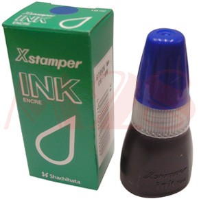 รูปภาพของ น้ำหมึกเติมตรายางหมึกในตัว Xstamper CS-10N สีน้ำเงิน