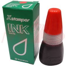 รูปภาพของ น้ำหมึกเติมตรายางหมึกในตัว Xstamper CS-10N สีแดง