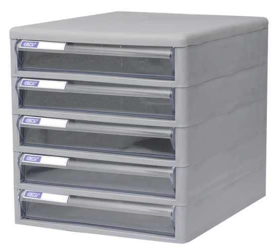 รูปภาพของ ตู้เอกสาร ออร์ก้า TCB-5 โครงขาว ลิ้นชักขาวใส